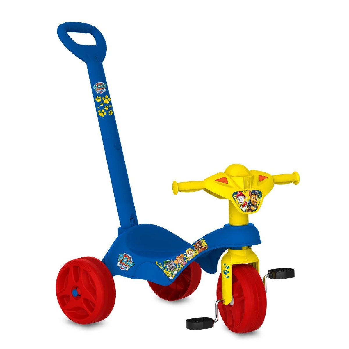 Motoca Infantil Carrinho Toyciclo Quadriculo para Crianças de Treinamento  com 4 Rodas sem Pedal (Rosa)