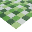 Ver imagem 5 de Pastilha de Vidro para Piscina Cristal Verde Mescla 30x30cm