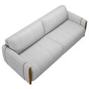 Ver mais imagens de Conjunto Sofá 3 Lugares 223cm e Poltrona 98cm Amaranto M22 Veludo Cinza - Mpozenato