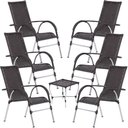 Ver imagem 1 de Kit 6 Cadeiras e Mesa Vênus para Área, Churrasco, Jardim Piscina Trama