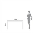 Ver imagem 5 de Mesa de Jantar Industrial 4 Lugares Freijó/preto Fosco - Dalla Costa