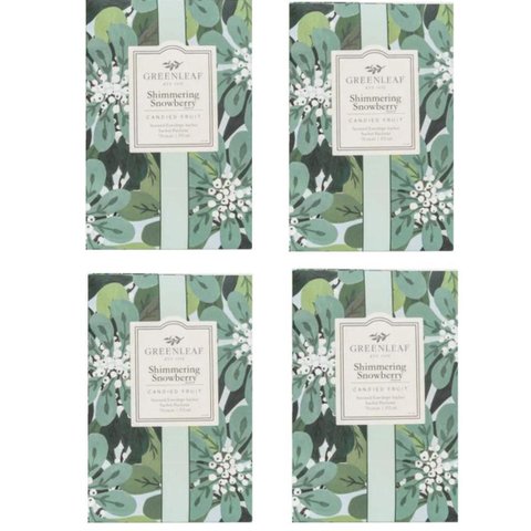 Kit C/ 4 Sachês Greenleaf Shimmering Snowberry Large