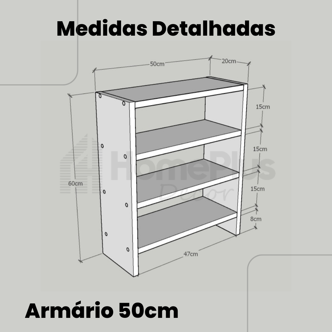 Sapateira Branco Mdf Chão 50cm Sapatos Organização Casa - 5