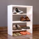 Ver imagem 2 de Sapateira Branco Mdf Chão 50cm Sapatos Organização Casa