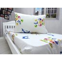 Ver imagem 3 de Jogo De Lençol Com Elastico E Fronha Baby Shark Azul Kit 2pçs