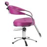 Cadeira de Cabeleireiro Hidráulica Dompel Futura Rosa - 2