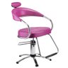 Cadeira de Cabeleireiro Hidráulica Dompel Futura Rosa - 1