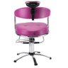 Cadeira de Cabeleireiro Hidráulica Dompel Futura Rosa - 3