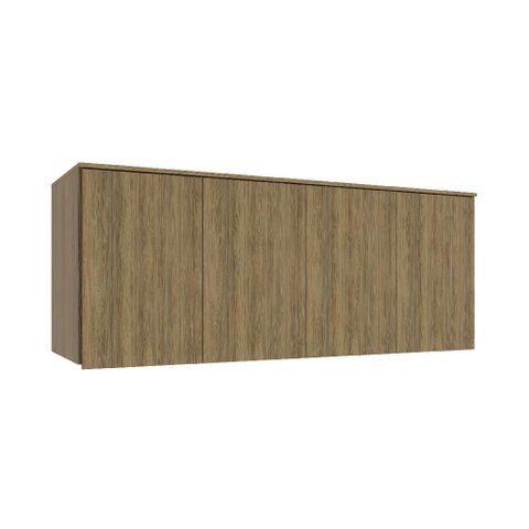 Aéreo Maleiro Baixo de 4 Portas 175cm Linha Modulado Adapt N543 Kappesberg - Nogueira