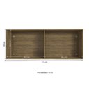 Ver imagem 2 de Aéreo Maleiro Baixo de 4 Portas 175cm Linha Modulado Adapt N543 Kappesberg - Nogueira