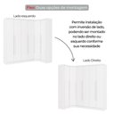 Ver imagem 2 de Guarda Roupa de Canto Modulado Safira 6 Portas de Bater 6 Gavetas MDF Neve 2453cm