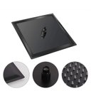 Ver imagem 6 de Ducha Chuveiro Teto Inox 20x20 Preto Fosco Suporte Quadrado Luxo Piscina Banheiro Area Externa