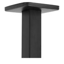 Ver mais imagens de Ducha Chuveiro Teto Inox 20x20 Preto Fosco Suporte Quadrado Luxo Piscina Banheiro Area Externa