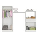 Ver imagem 5 de Quarto Infantil com Berço-Cômoda e Colchão Incluso Laura Multimóveis Branco/Rosa