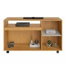 Ver imagem 3 de Rack Seleto para Tv até 49 Polegadas 2 Portas Jcm Cor Cinamono Off White