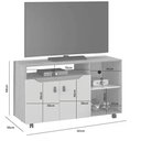 Ver imagem 2 de Rack Seleto para Tv até 49 Polegadas 2 Portas Jcm Cor Cinamono Off White