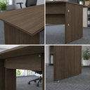 Ver imagem 3 de Mesa de Reunião Retangular Pé Painel 1800 mm - Linha Studio: Nogueira Lamina