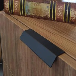 Puxador Alça de Sobrepor Preto para Móveis Armários Cômodas Torralba Pv22 - 2