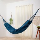 Ver imagem 1 de Rede de Dormir Jeans Life Basic Azul Petroleo - Conforto