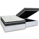 Ver imagem 1 de Cama Box Baú Casal: Colchão Molas Orthoflex Bonnel Venezia + Base CRC Courano White(138x188)