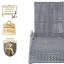 Ver imagem 4 de 1 Espreguiçadeira Catar e 1 Mesa Garden Fendi e Corda Náutica Trama Original Jardim Alumínio