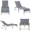Ver imagem 5 de 1 Espreguiçadeira Catar e 1 Mesa Garden Fendi e Corda Náutica Trama Original Jardim Alumínio