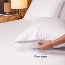 Ver imagem 2 de Kit Capas Protetora para Travesseiro Impermeável 50cm X 70cm - 2 Peças