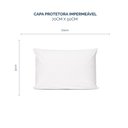 Ver imagem 4 de Kit Capas Protetora para Travesseiro Impermeável 50cm X 70cm - 2 Peças