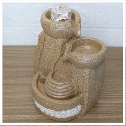 Fonte De Água Decorativa Cascata 3 Quedas Luz De Led Bivolt - 4