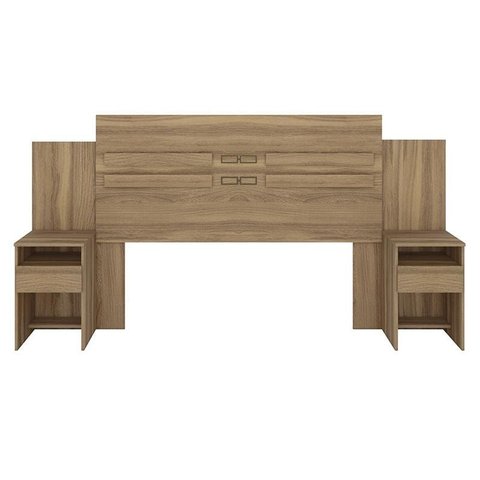 Cabeceira Cama Casal Triunfo + 2 Mesas de Cabeceira-demóbile:amêndola Touch