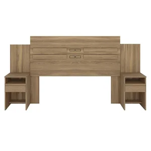 Cabeceira Cama Casal Triunfo + 2 Mesas de Cabeceira-demóbile:amêndola Touch