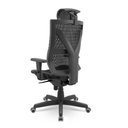 Ver imagem 3 de Cadeira Presidente Darix X+ Plaxmetal em Tela com Apoio de Cabeça Base Aço Slider
