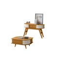 Ver imagem 2 de Mesa de Centro Indianápolis e Aparador Estoril Cinamomo Off White Madetec
