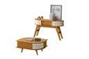 Ver imagem 2 de Mesa de Centro Indianápolis e Aparador Estoril Cinamomo Off White Madetec