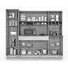 Armário de Cozinha Completo Brasil 2.3 Nature com Off White - Csa Móveis - 7