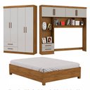 Ver imagem 2 de Guarda-roupa Casal Modulado 4 Portas Hercules 4 Portas 4 Gavetas com Cama Carioca Moveis