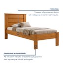 Ver imagem 5 de Cama de Solteiro Lily Conquista Móveis Marrom/Cinamomo