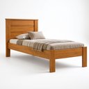 Ver imagem 2 de Cama de Solteiro Lily Conquista Móveis Marrom/Cinamomo