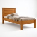 Ver imagem 3 de Cama de Solteiro Lily Conquista Móveis Marrom/Cinamomo