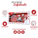 Ver imagem 3 de Kit Acessórios para Banheiro 5 Peças Linha Sofisticato Cor Cromado Durín