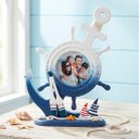 Ver imagem 1 de Porta Retrato Mesa Decoração Casa de Praia Timão Oceano 4x4