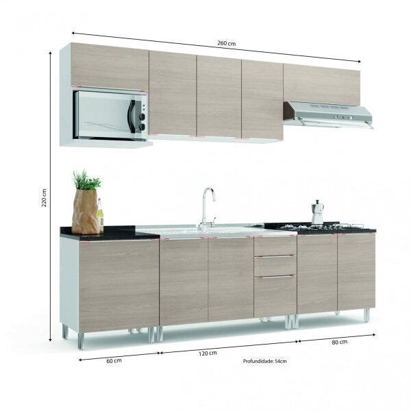 Cozinha Modulada Premium 7 Peças Kappes Kappesberg Premium - 4