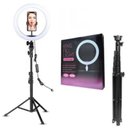 Ver imagem 1 de Ring Light Led 10 Polegadas 26cm com Trípe Luz Forte Barato
