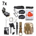Ver imagem 1 de Kit 7 Bolsas Camufladas Conjunto Acessórios de Camping Kit Sobrevivência para Acampar Cor:camuflado;