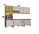 Ver imagem 3 de Cozinha Completa 5 Peças Dracena -Cinamomo/Off White- Cucina