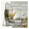 Espelho Grande Corpo Inteiro com Moldura Metal Orgânico Decorativo 170x70cm Luxo - 6