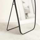 Ver imagem 3 de Espelho Grande Corpo Inteiro com Moldura Metal Orgânico Decorativo 170x70cm Luxo