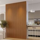 Ver imagem 1 de Kit 3 Placas de Painel Ripado Tóquio 250cm x 58cm x 3,3mm (Rende 4,35m²) Ecorevest Marrom/Freijó