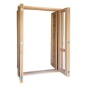 Ver imagem 5 de Porta Balcão Pantográfica Semi-panorâmica com Veneziana Reto Padrão Cedro Bat.14 Cm-2.15(a)x1.20(l)