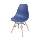 Ver imagem 1 de Cadeira Charles Eames Eiffel Dkr Base Madeira:azul Marinho